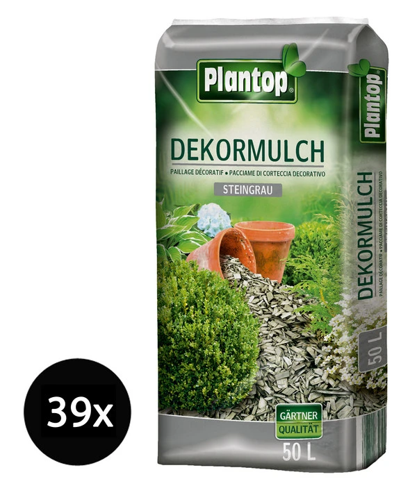 Ziegler Plantop Dekormulch Steingrau, 39 X 50 Liter