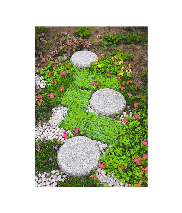 Dehner Granit Bodenplatte, Grau/granit, Ø 35 Cm – Bild 2