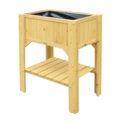 Habau Hochbeet Kompakt Mit Ablage, Ca. B60/H89/T45 Cm