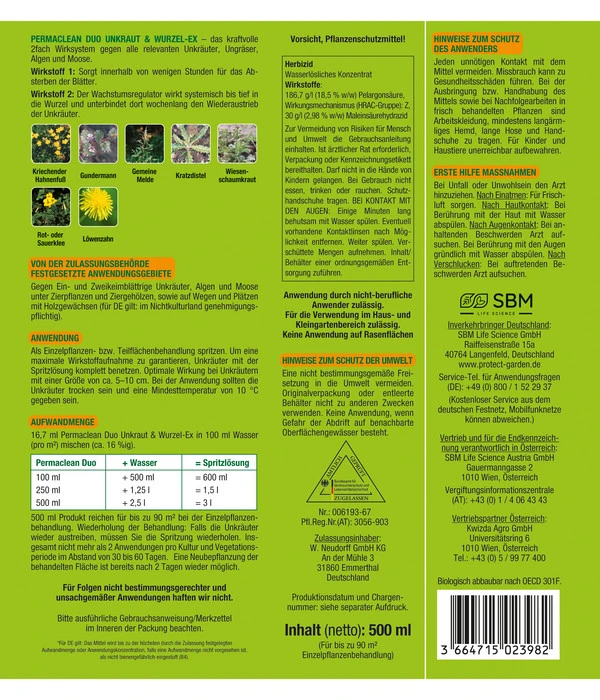 PROTECT GARDEN Permaclean Duo Unkraut & Wurzel-Ex – Bild 2