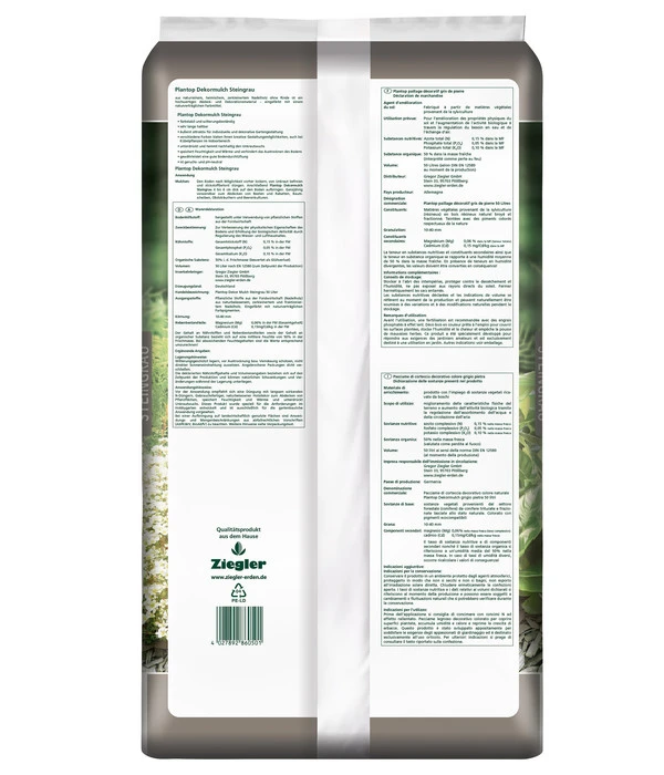 Ziegler Plantop Dekormulch Steingrau, 39 X 50 Liter – Bild 3