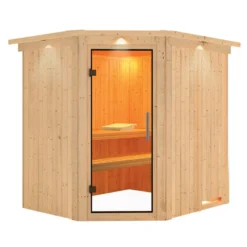 Wolff Finnhaus Innensauna De Luxe Aliki, Ca. B210/H202/T184 Cm