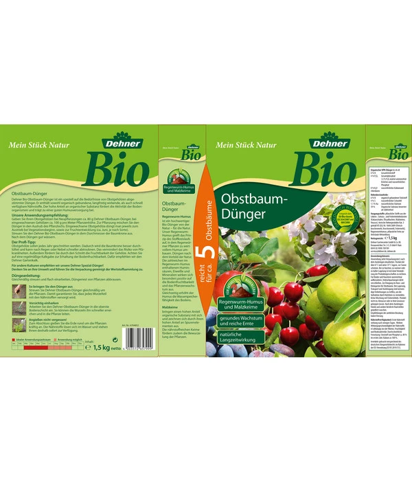 Dehner Bio Obstbaum-Dünger, 1,5 Kg – Bild 2