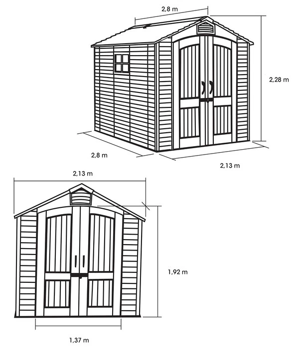 Lifetime Gerätehaus Luna – Bild 2