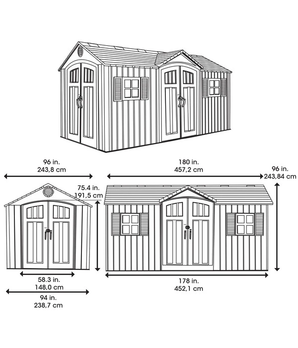 Lifetime Gerätehaus Galaxis – Bild 2