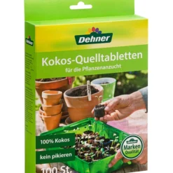 Dehner Kokos-Quelltabletten, 100 Stk.