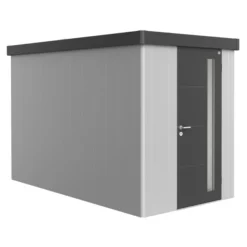 Biohort Gerätehaus Neo 4A, Silber/dunkelgrau