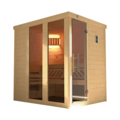 Weka Sauna Kemi Panorama Inkl. Ofen, Ca. B162/H200/T193 Cm