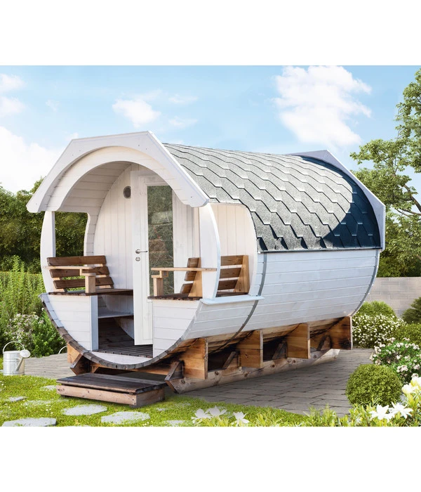 Wolff Finnhaus Saunafass Premium Finja 2 Bausatz, Thermoholz, Ca. B226/H252/T292 Cm – Bild 2