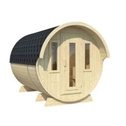 Wolff Finnhaus Saunafass 330 De Luxe Bausatz, Ca. B235/H242/T280 Cm