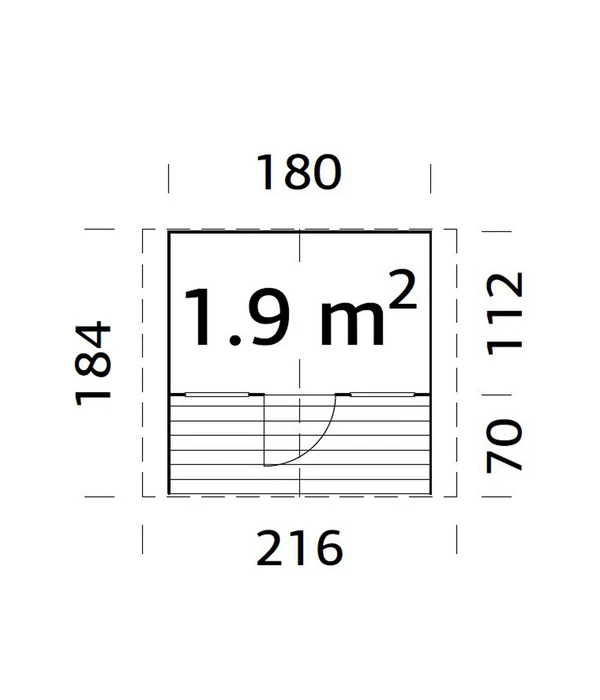 Palmako Spielhaus Felix, Ca. B216/H169/T184 Cm – Bild 3
