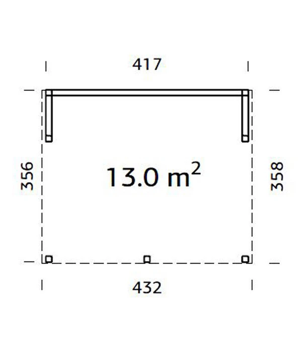 Palmako Pavillon Nova, Ca. B432/H282/T376 Cm – Bild 3