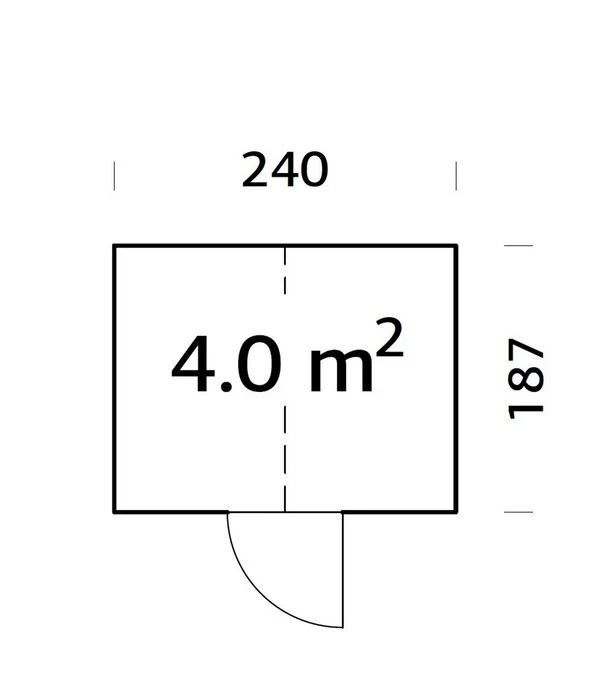 Palmako Gerätehaus Emilia, Ca. B240/H288/T187 Cm – Bild 2